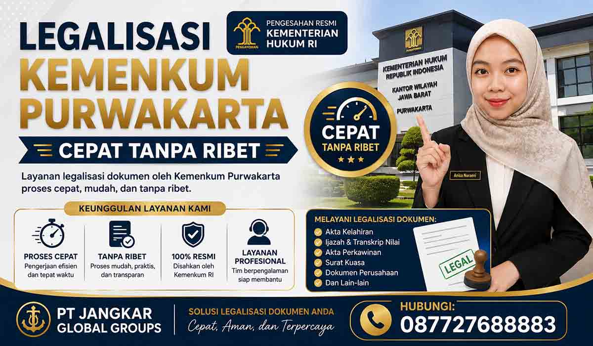 Legalisasi Kemenkum Purwakarta Cepat Tanpa Ribet
