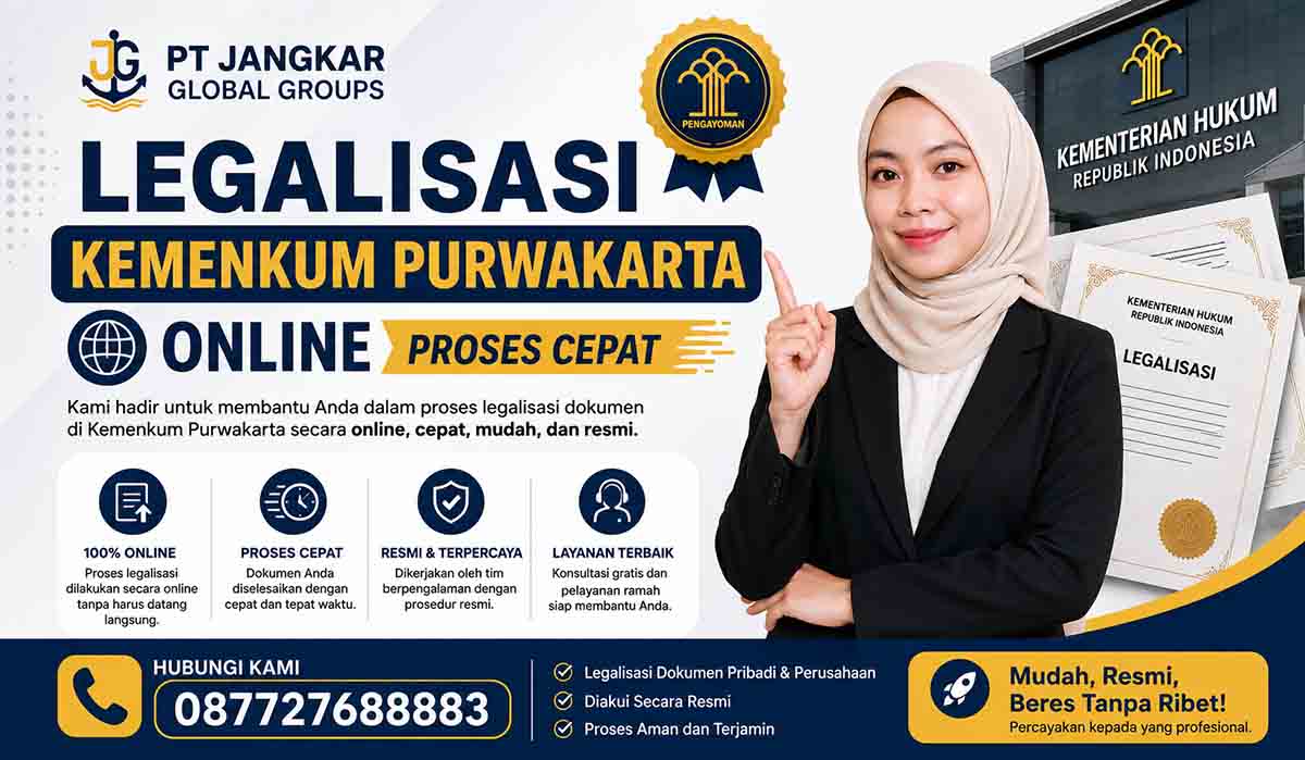 Legalisasi Kemenkum Purwakarta Online Proses Cepat
