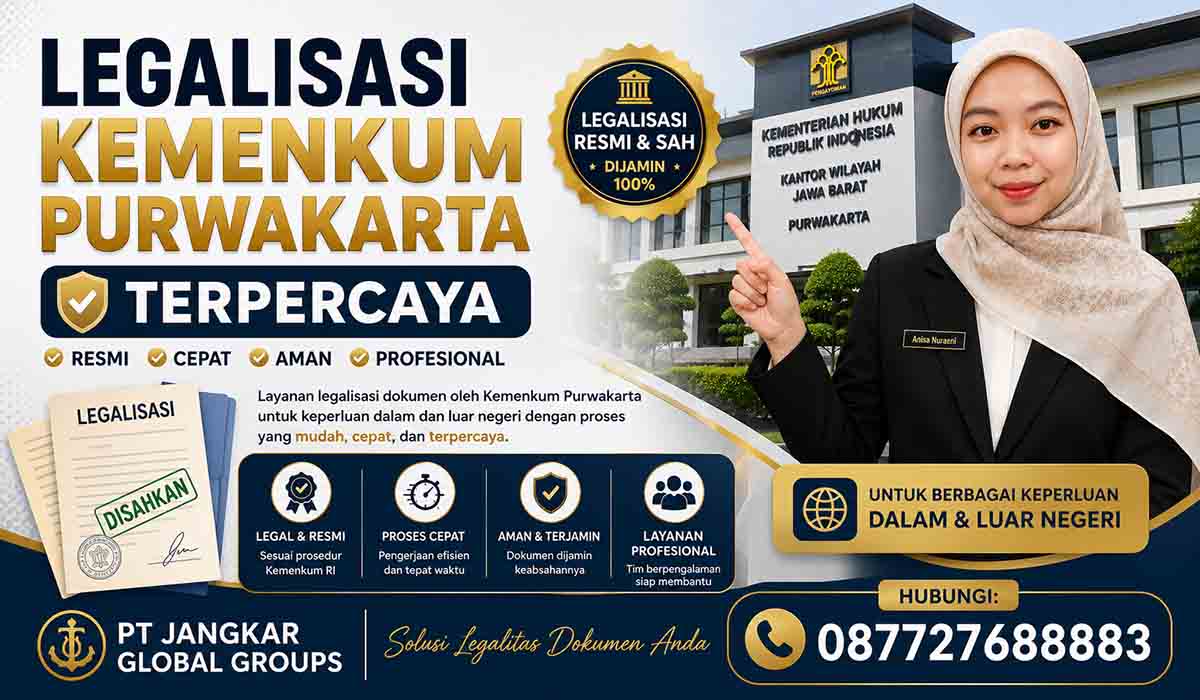 Legalisasi Kemenkum Purwakarta Terpercaya