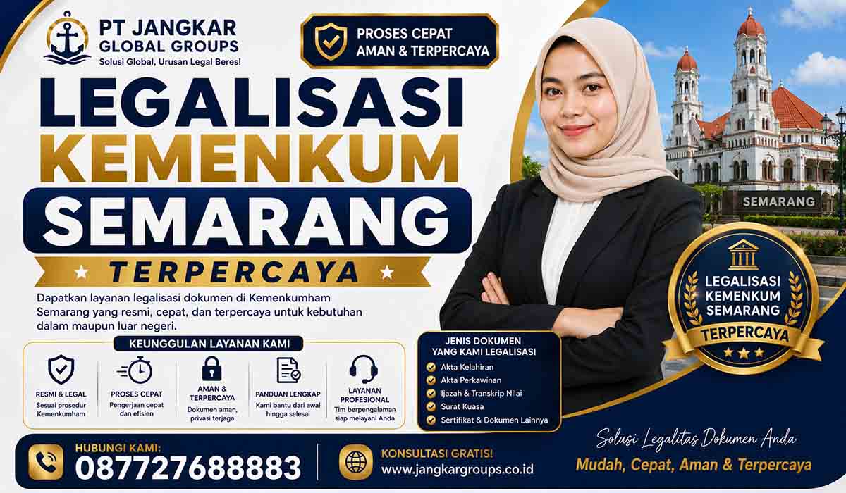Legalisasi Kemenkum Semarang Terpercaya