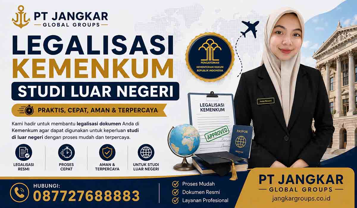 Legalisasi Kemenkum Studi Luar Negeri Praktis, Cepat