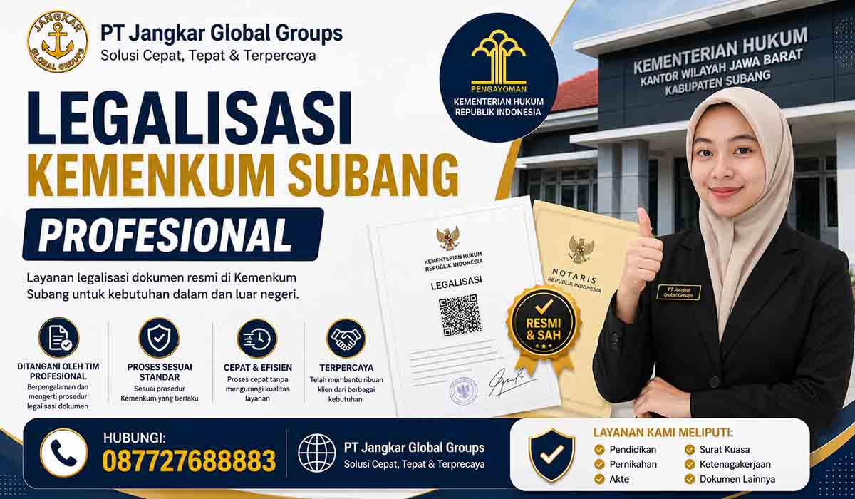 Legalisasi Kemenkum Subang Profesional