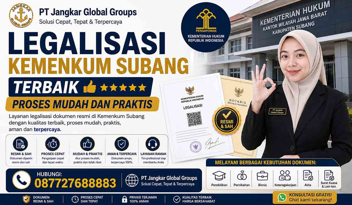 Legalisasi Kemenkum Subang Terbaik Proses Mudah dan Praktis