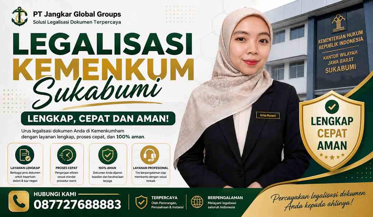 Legalisasi Kemenkum Sukabumi Lengkap Cepat dan Aman