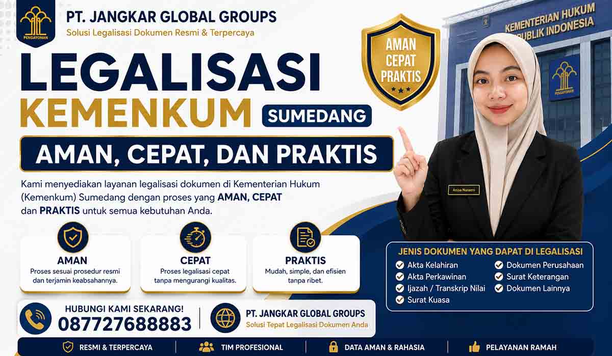 Legalisasi Kemenkum Sumedang Aman, Cepat, dan Praktis