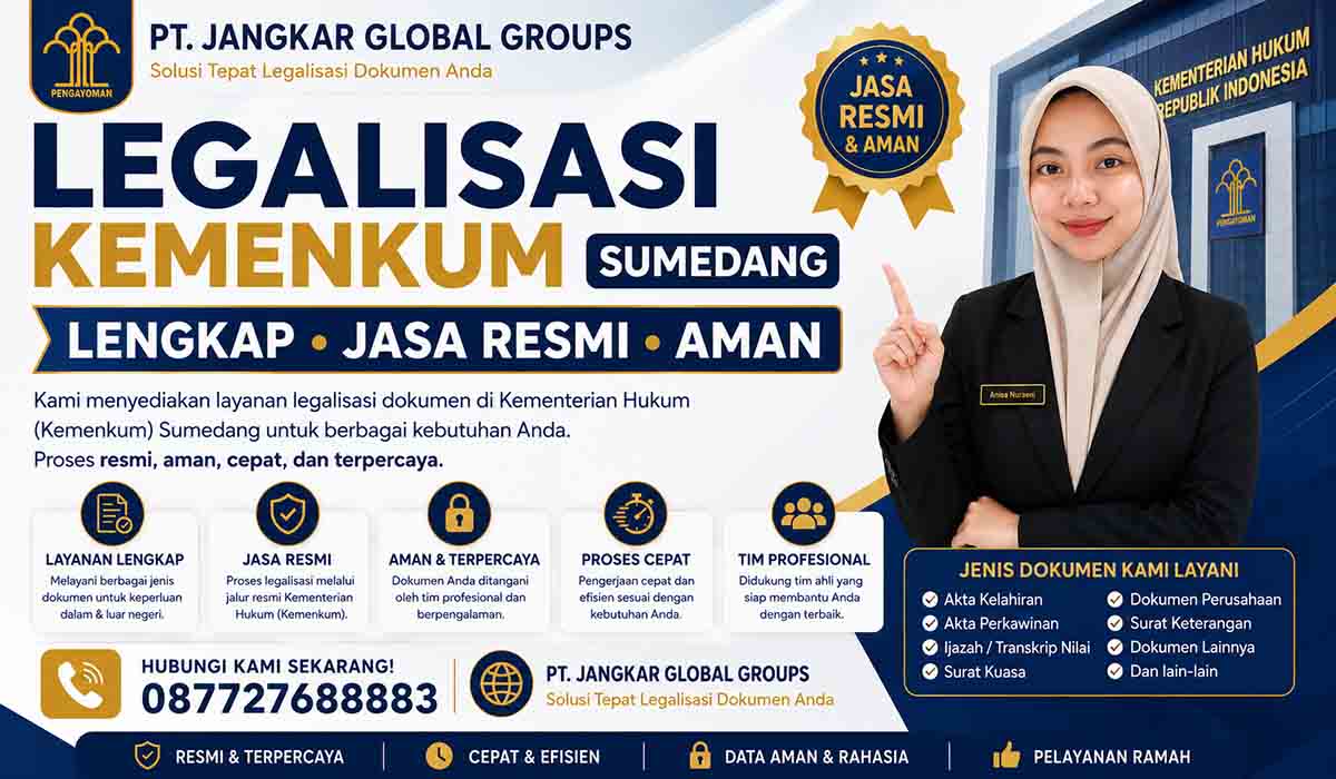 Legalisasi Kemenkum Sumedang Lengkap Jasa Resmi, Aman