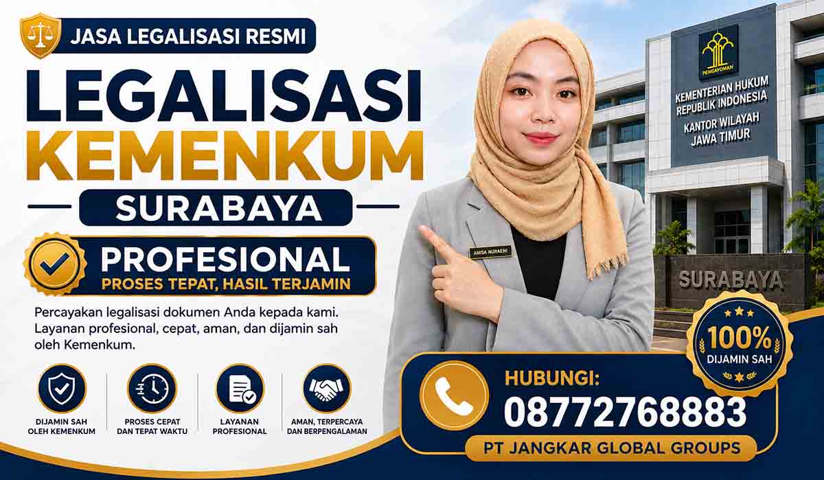 Legalisasi Kemenkum Surabaya Profesional