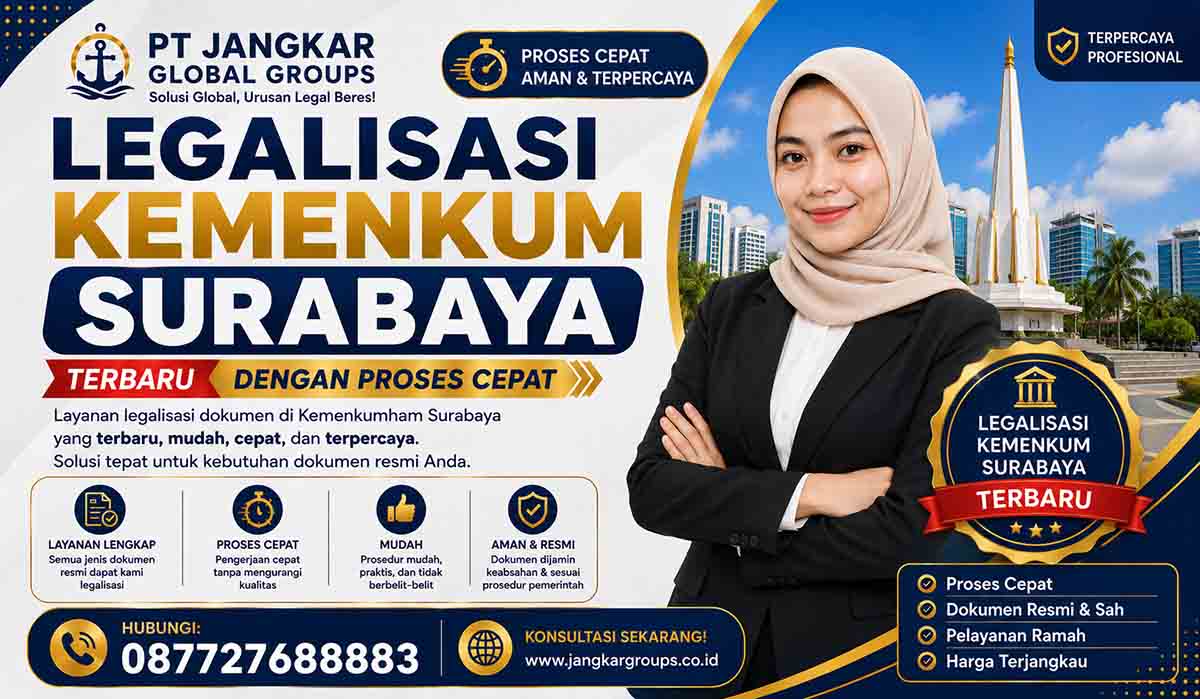 Legalisasi Kemenkum Surabaya Terbaru dengan Proses Cepat