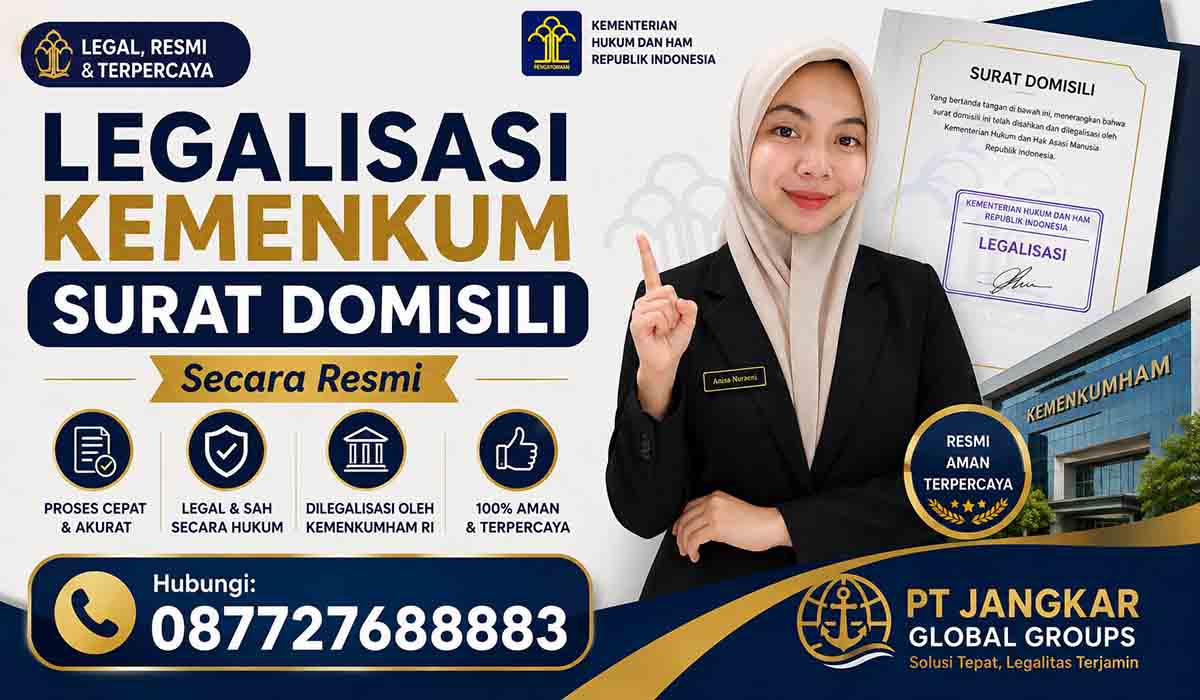 Legalisasi Kemenkum Surat Domisili Secara Resmi