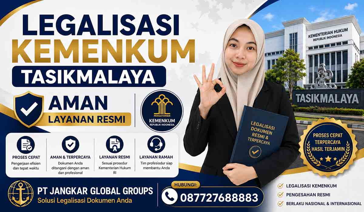 Legalisasi Kemenkum Tasikmalaya Aman Layanan Resmi