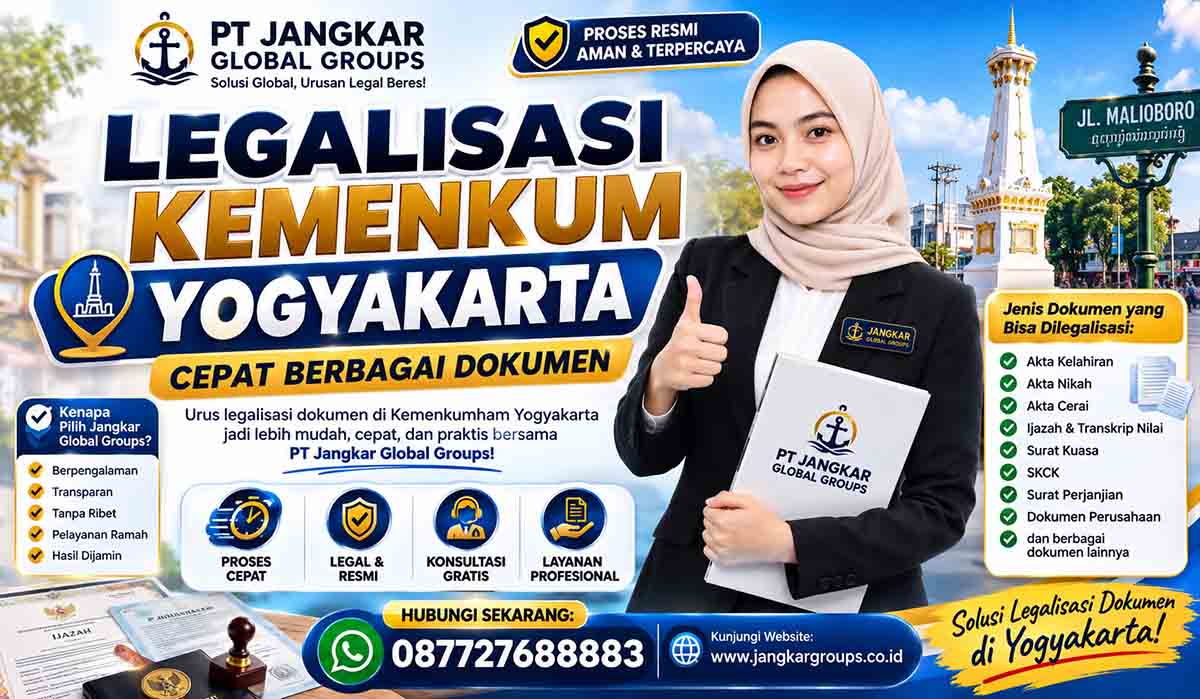Legalisasi Kemenkum Yogyakarta Cepat Berbagai Dokumen