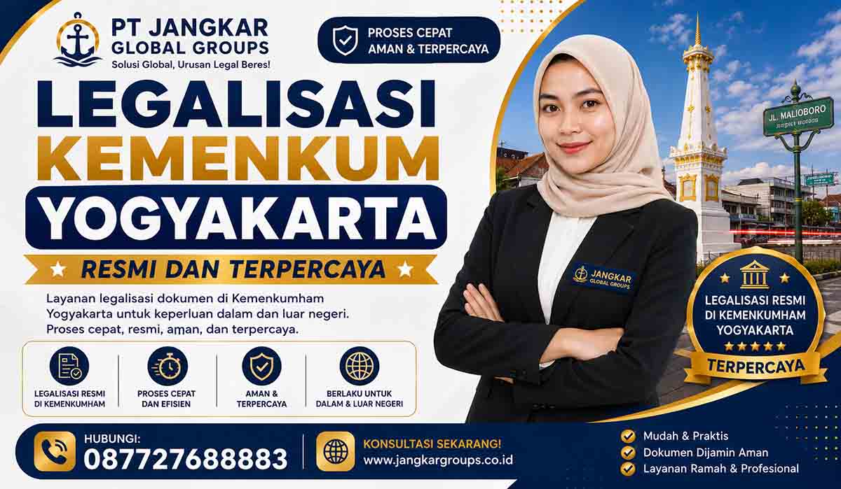 Legalisasi Kemenkum Yogyakarta Resmi dan Terpercaya