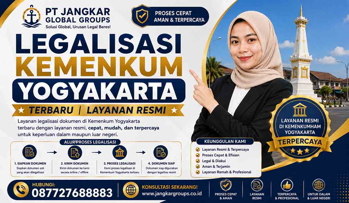 Legalisasi Kemenkum Yogyakarta Terbaru Layanan Resmi