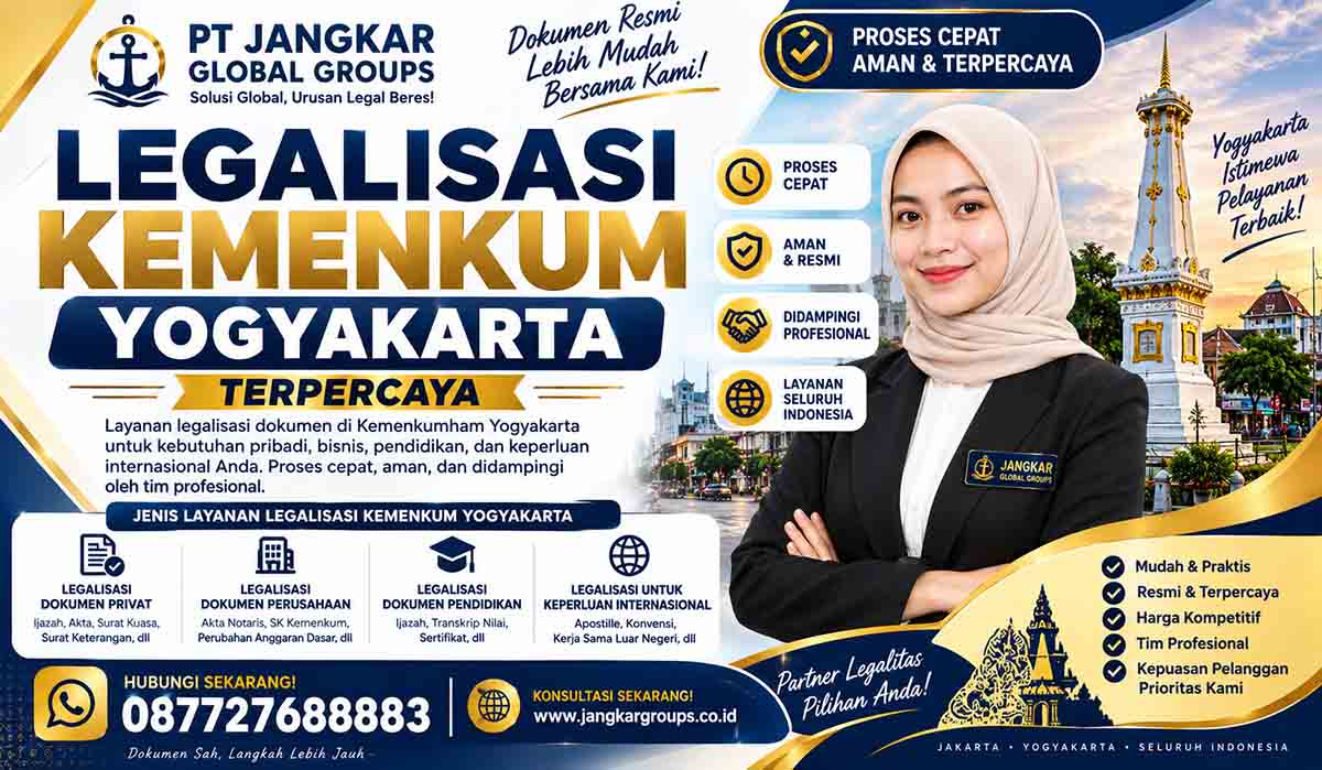 Legalisasi Kemenkum Yogyakarta Terpercaya