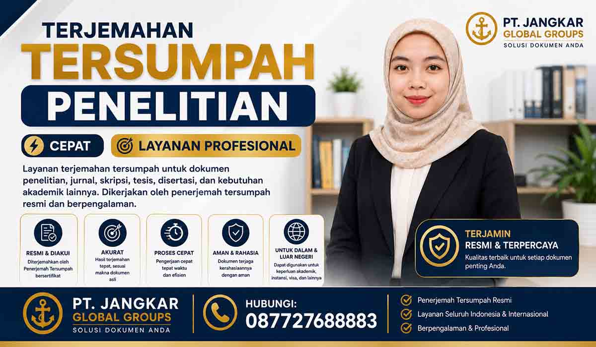 Terjemahan Terjemahan Tersumpah Penelitian Cepat Layanan Profesional