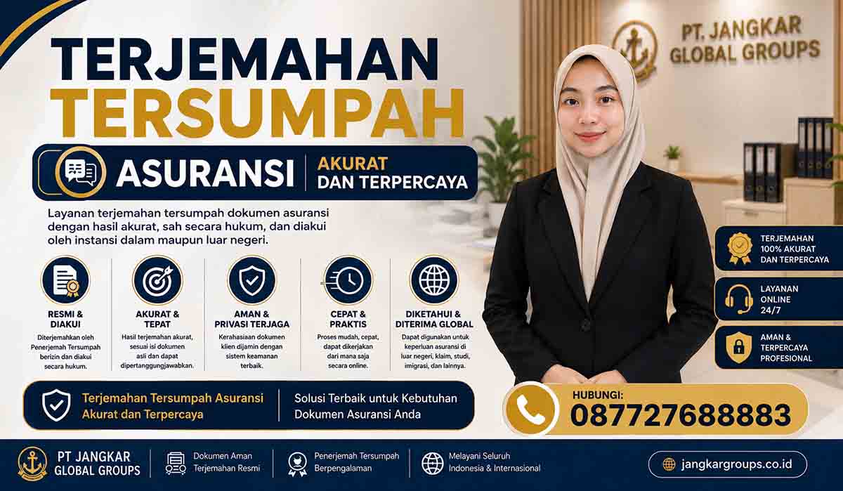 Terjemahan Tersumpah Asuransi Akurat dan Terpercaya