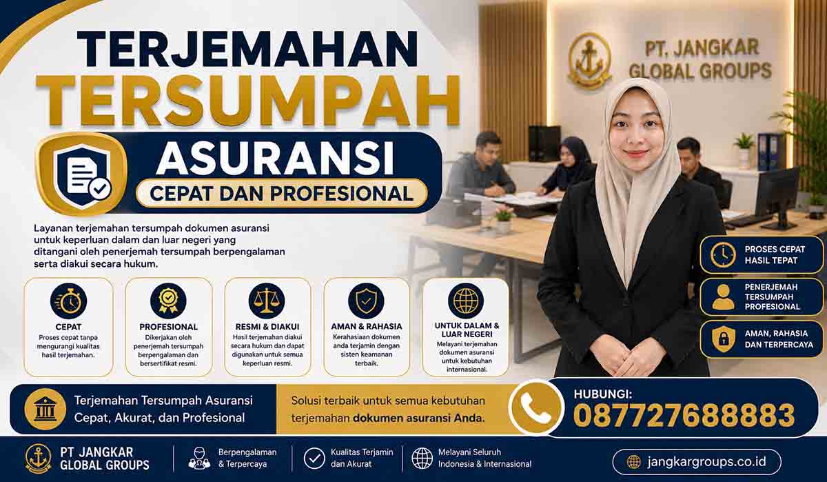 Terjemahan Tersumpah Asuransi Cepat dan Profesional
