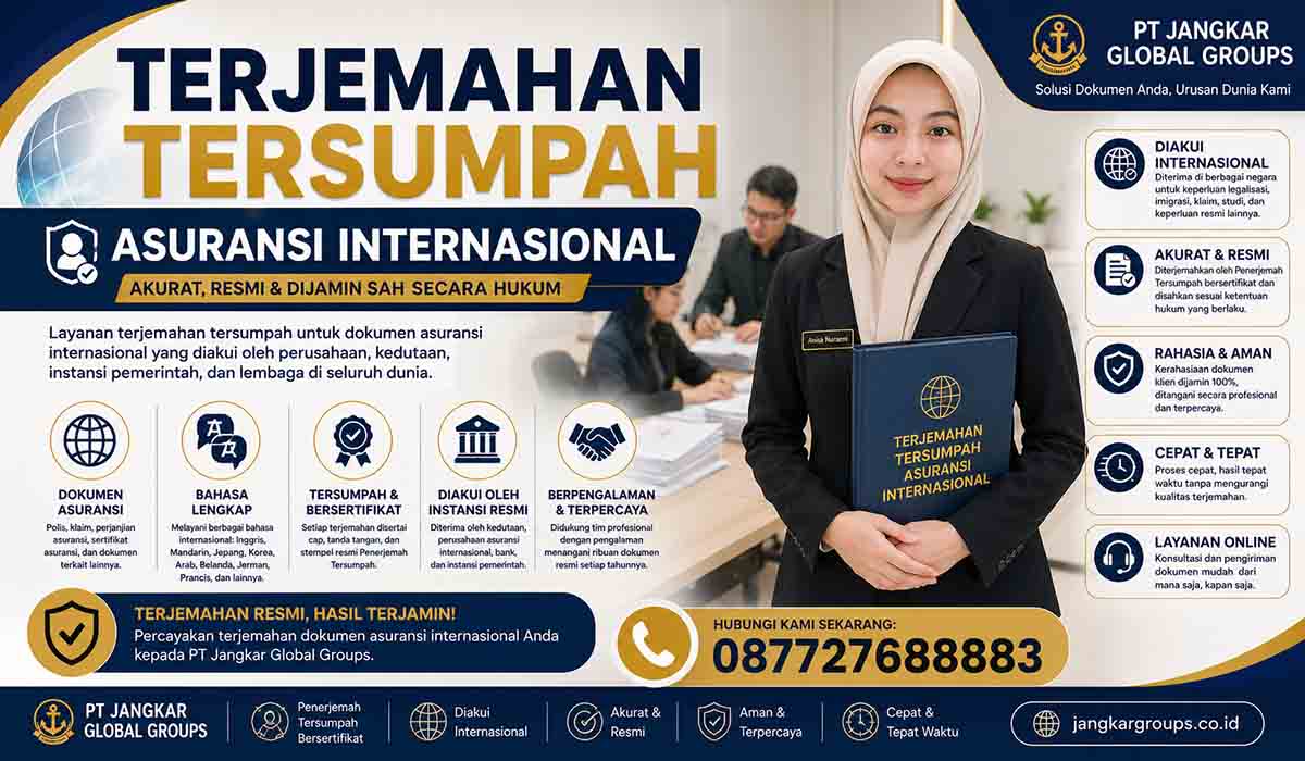 Terjemahan Tersumpah Asuransi Internasional