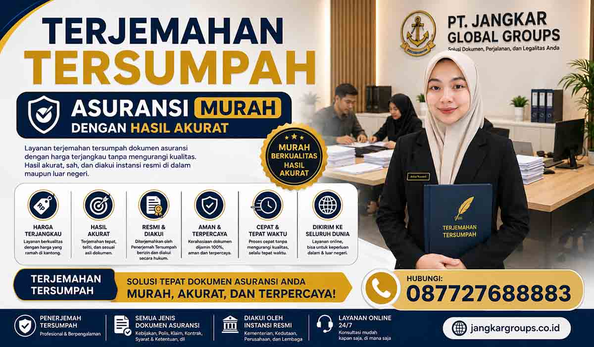 Terjemahan Tersumpah Asuransi Murah dengan Hasil Akurat