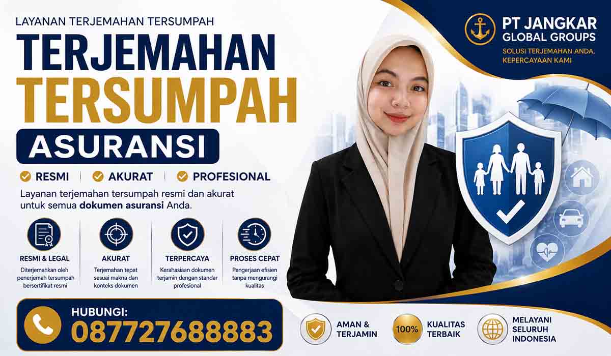Terjemahan Tersumpah Asuransi Resmi, Akurat, dan Profesional