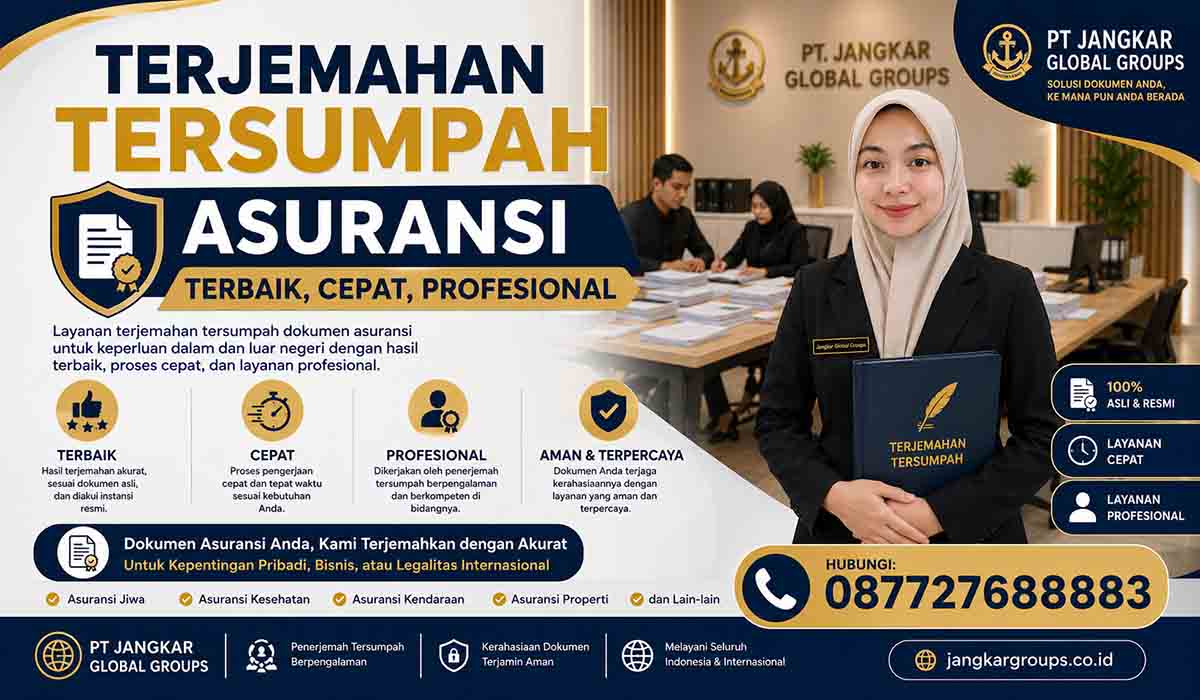 Terjemahan Tersumpah Asuransi Terbaik, Cepat, Profesional