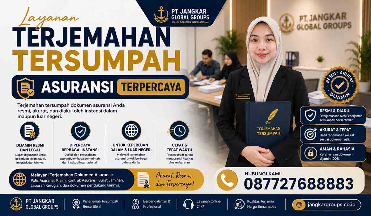 Terjemahan Tersumpah Asuransi Terpercaya