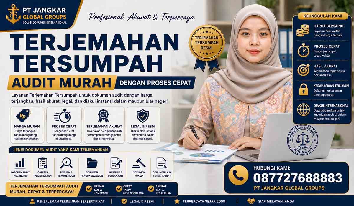 Terjemahan Tersumpah Audit Murah dengan Proses Cepat