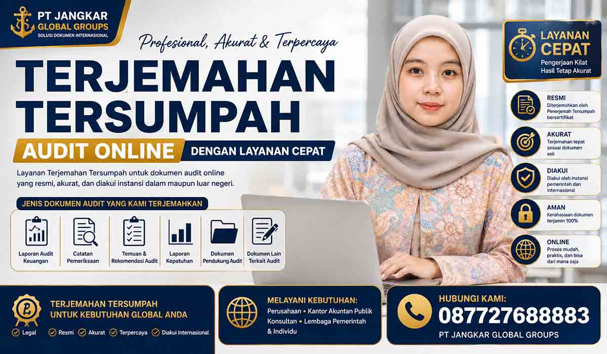 Terjemahan Tersumpah Audit Online dengan Layanan Cepat