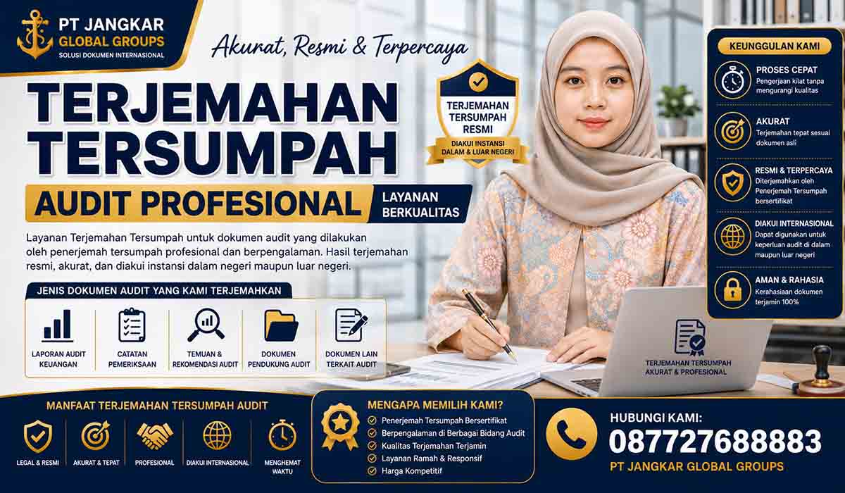 Terjemahan Tersumpah Audit Profesional