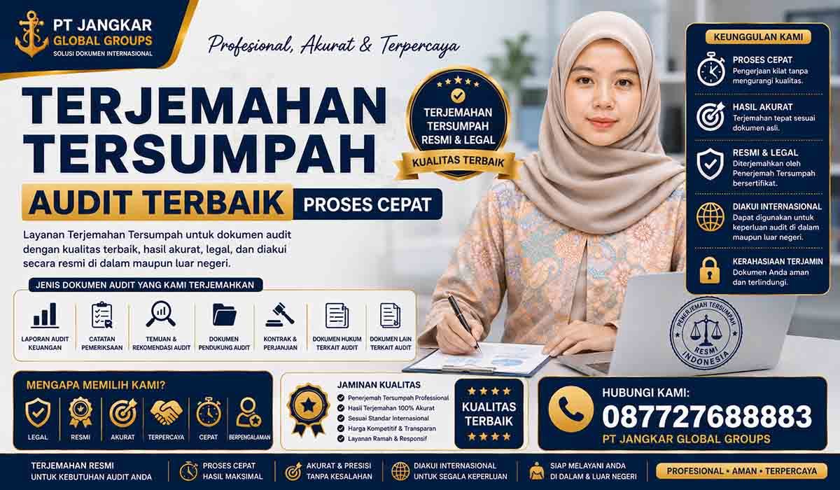 Terjemahan Tersumpah Audit Terbaik Proses Cepat