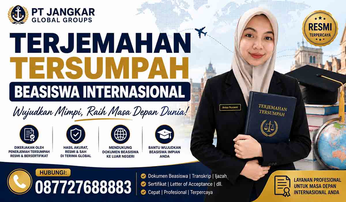 Terjemahan Tersumpah Beasiswa Internasional