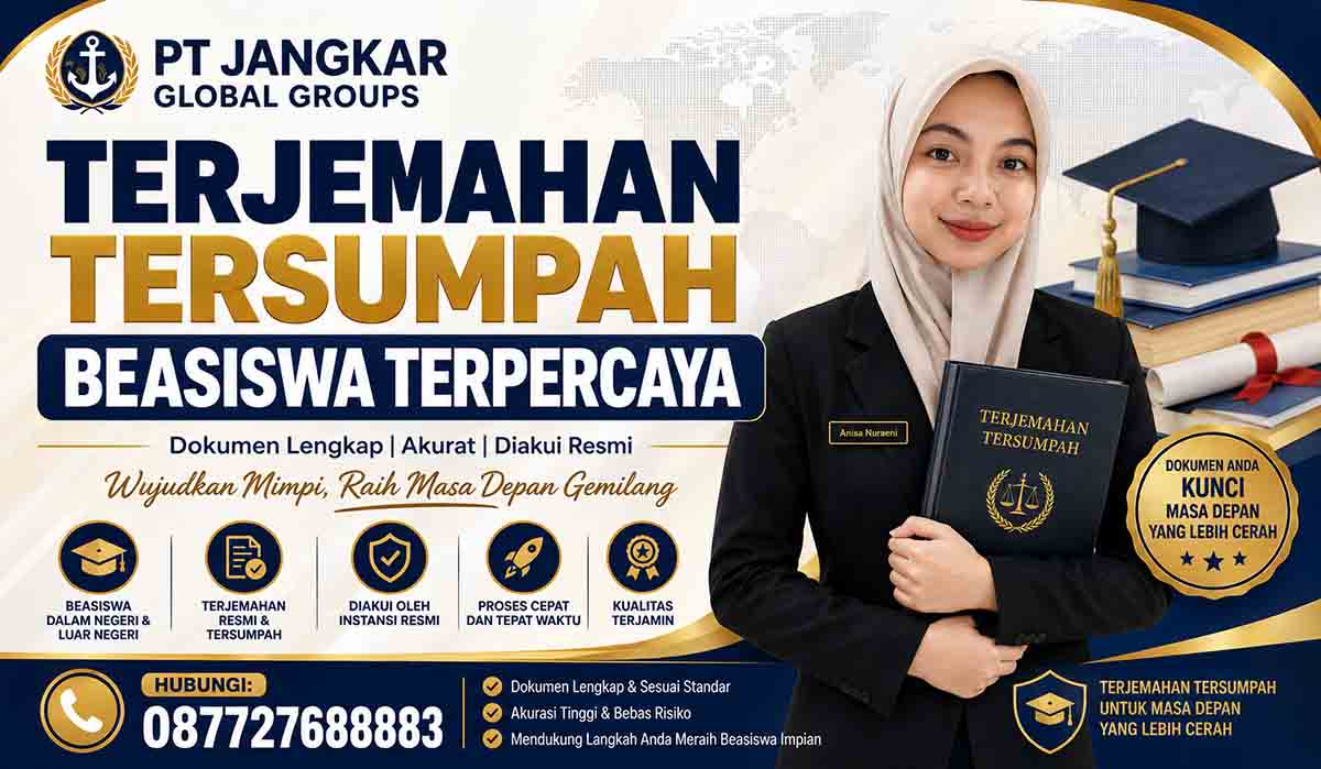 Terjemahan Tersumpah Beasiswa Terpercaya