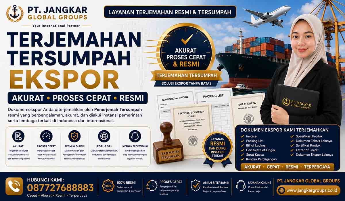 Terjemahan Tersumpah Ekspor Akurat Proses Cepat dan Resmi