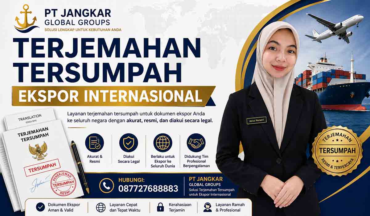 Terjemahan Tersumpah Ekspor Internasional