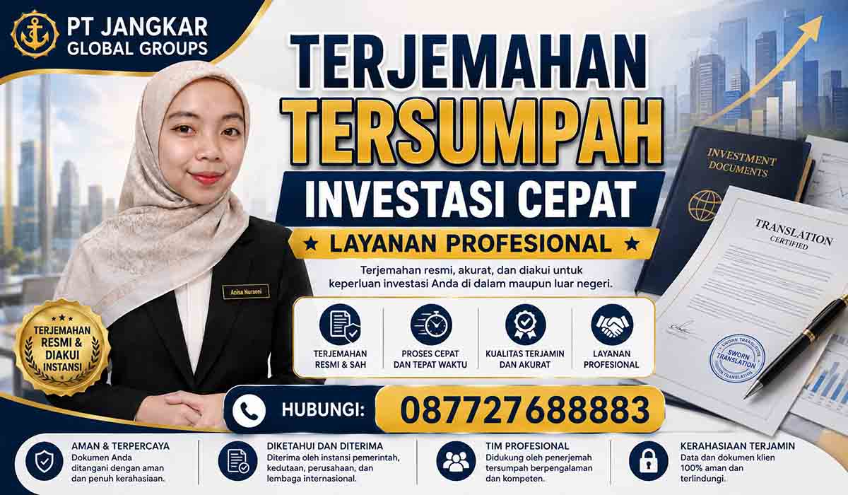 Terjemahan Tersumpah Investasi Cepat Layanan Profesional