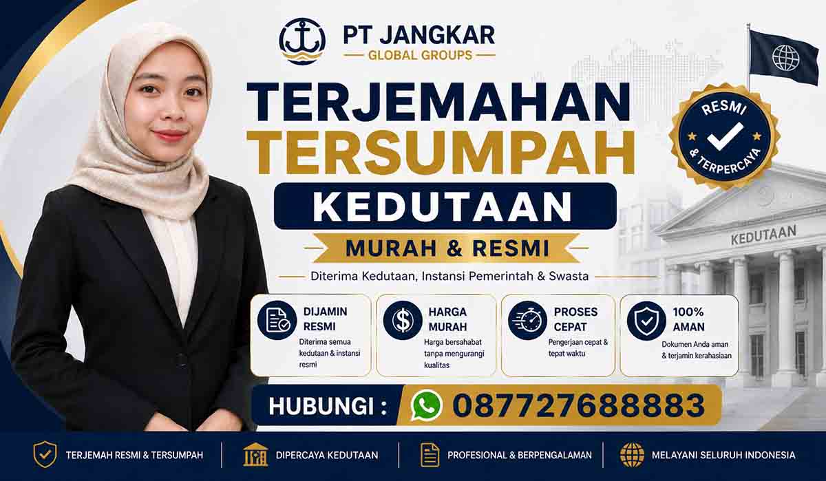 Terjemahan Tersumpah Kedutaan Murah dan Resmi