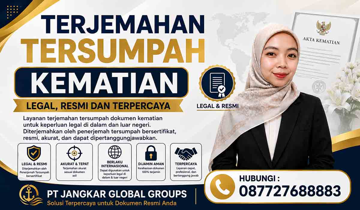Terjemahan Tersumpah Kematian Legal Resmi dan Terpercaya