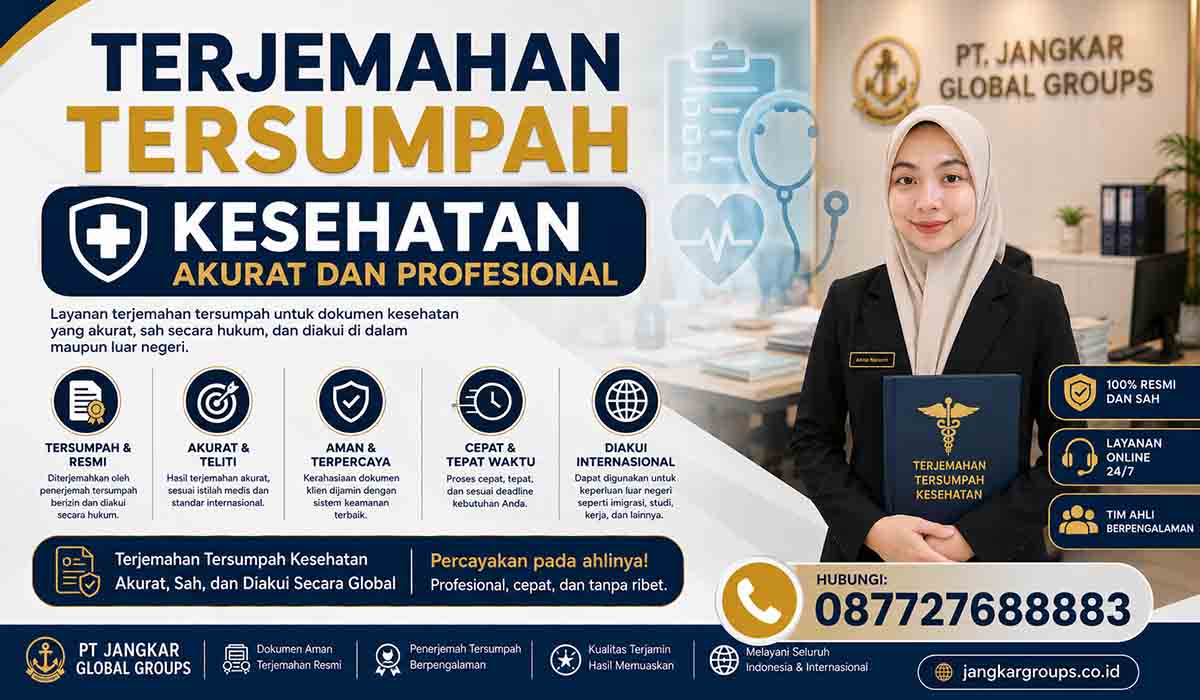 Terjemahan Tersumpah Kesehatan Akurat dan Profesional