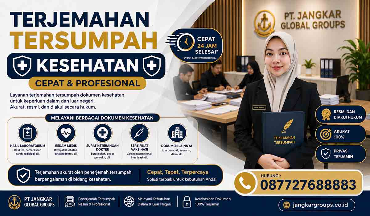 Terjemahan Tersumpah Kesehatan Cepat dan Profesional