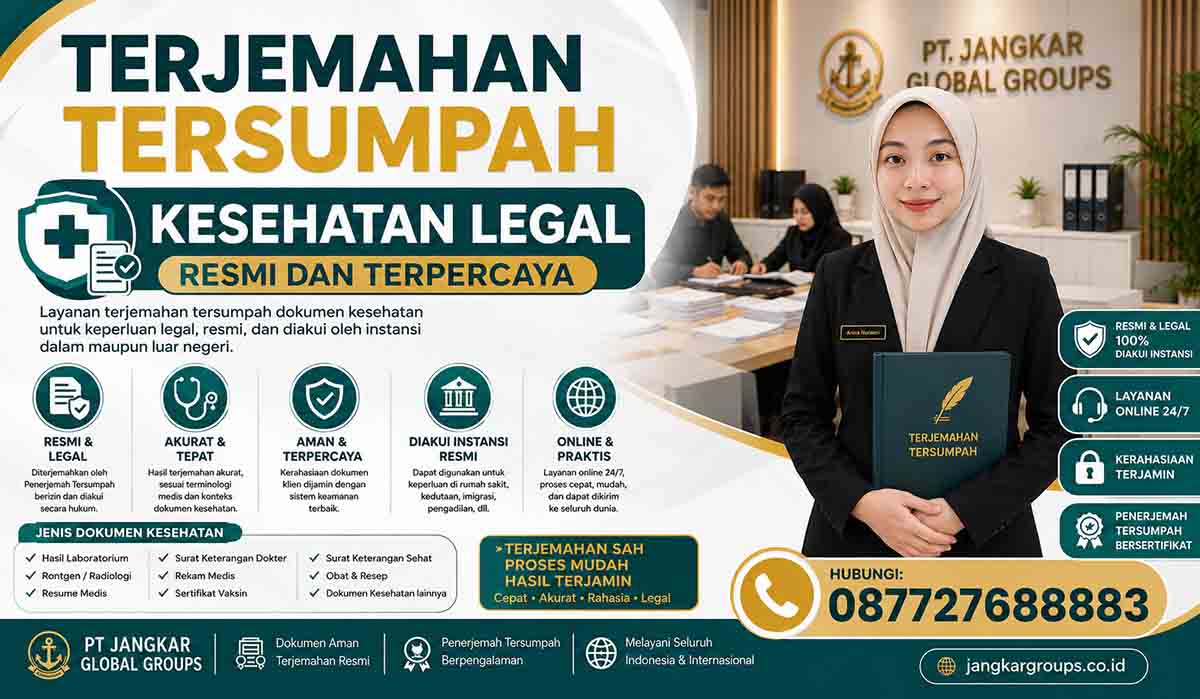 Terjemahan Tersumpah Kesehatan Legal Resmi dan Terpercaya