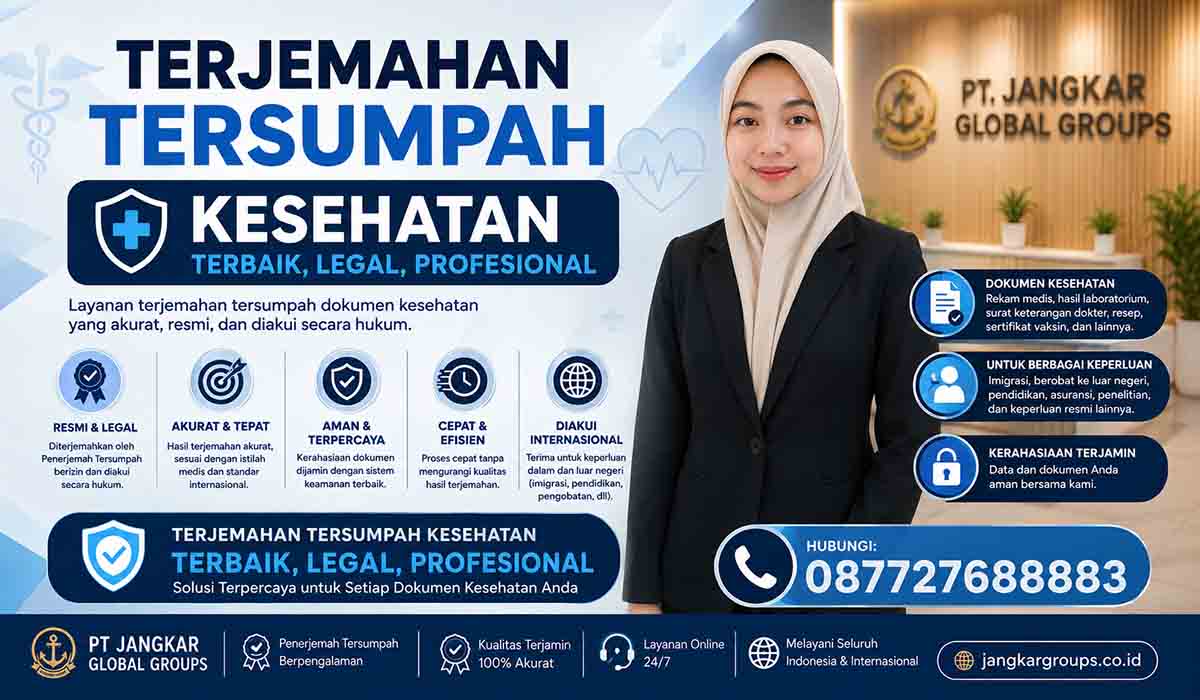 Terjemahan Tersumpah Kesehatan Terbaik, Legal, Profesional