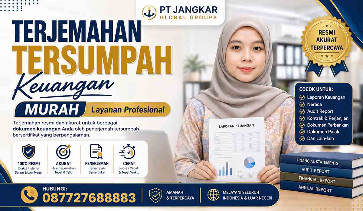 Terjemahan Tersumpah Keuangan Murah Layanan Profesional