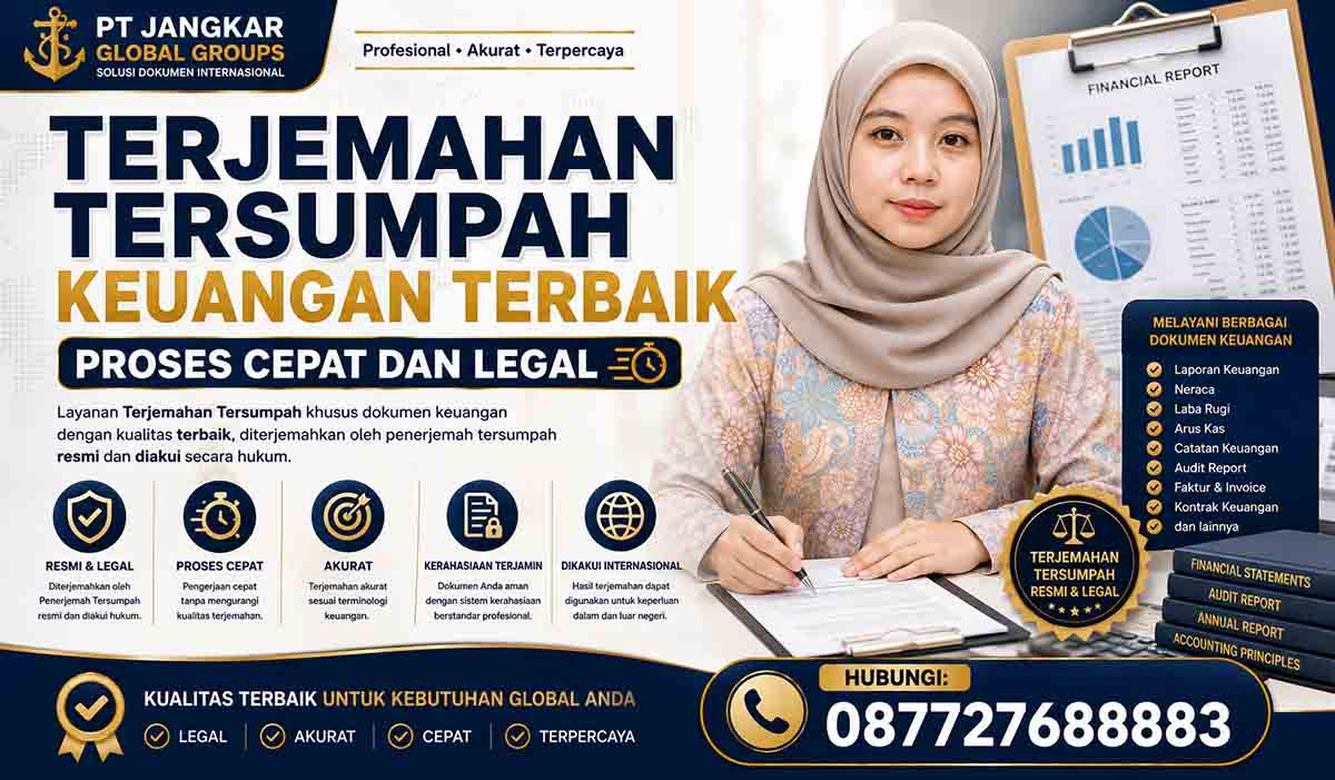 Terjemahan Tersumpah Keuangan Terbaik Proses Cepat dan Legal