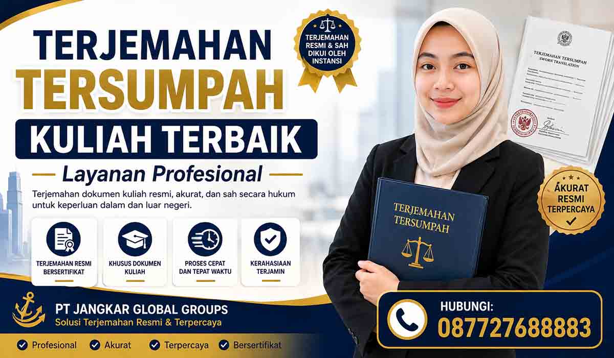 Terjemahan Tersumpah Kuliah Terbaik Layanan Profesional