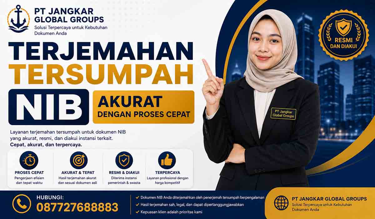 Terjemahan Tersumpah NIB Akurat dengan Proses Cepat
