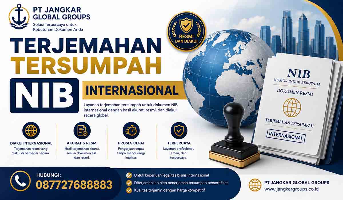 Terjemahan Tersumpah NIB Internasional