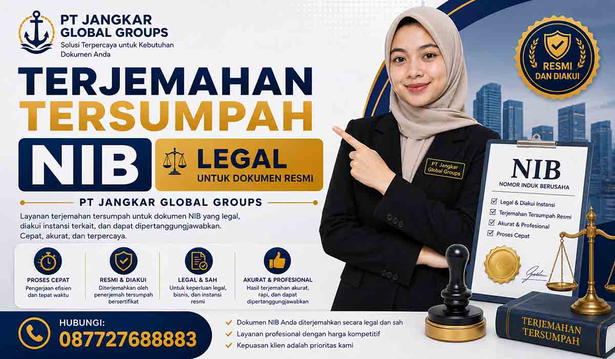 Terjemahan Tersumpah NIB Legal untuk Dokumen Resmi