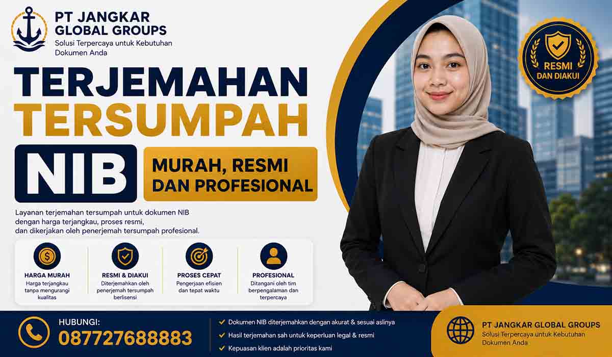 Terjemahan Tersumpah NIB Murah, Resmi dan Profesional