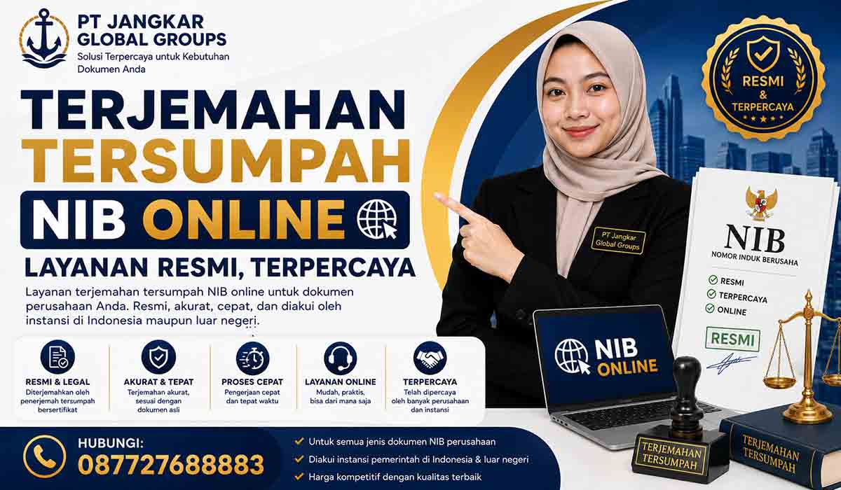 Terjemahan Tersumpah NIB Online Layanan Resmi, Terpercaya