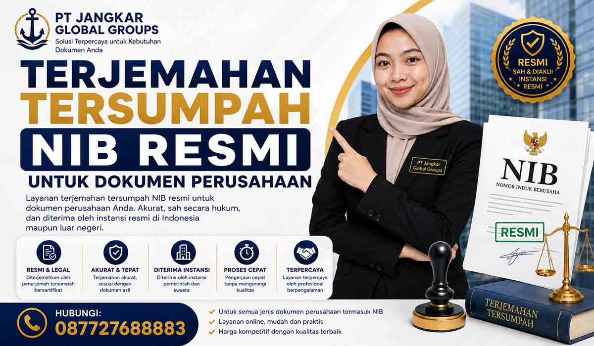 Terjemahan Tersumpah NIB Resmi untuk Dokumen Perusahaan
